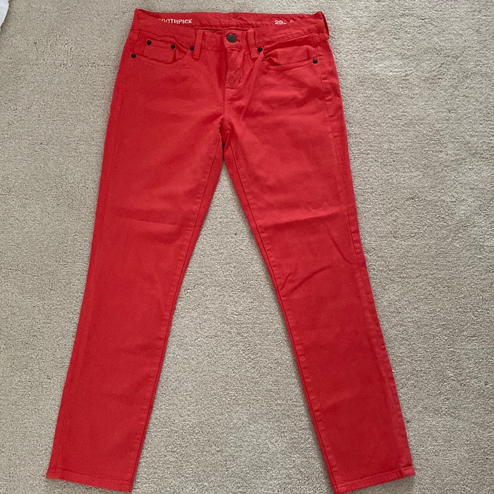 Brand new J crew coral skinny jeans